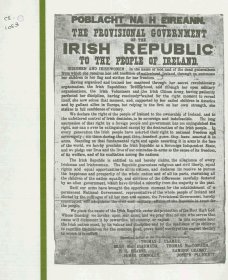 Brochure 'Cuimhneachán 1916. Comórtas Liteartha, Ceoil agus Ealaíon', outlining conditions and regulations for a series of competitions for works to commemorate the 1916 Rising. (Front cover / page 1 of 10)